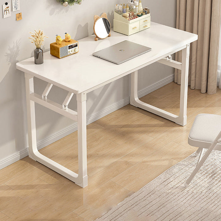 Bureaux rectangulaires en MDF acier de simplicité moderne pliables pour bureau à domicile 