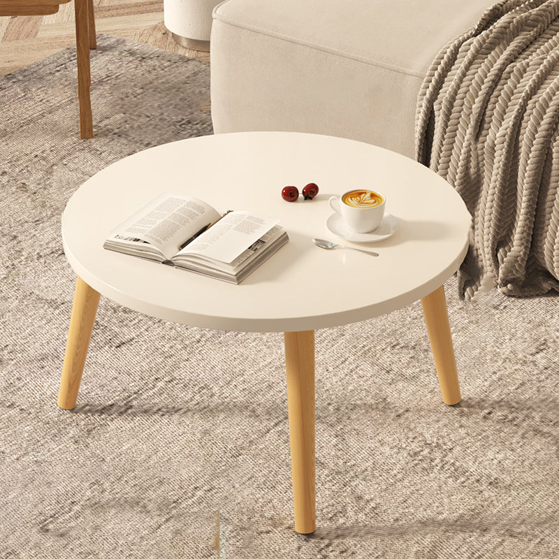Moderner minimalistischer runder Beistelltisch aus Marmorfurnier mit 1 Ebene für das Wohnzimmer 