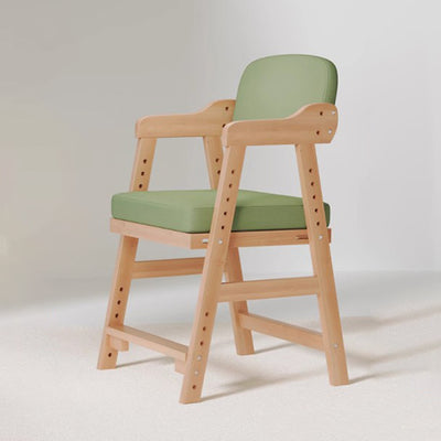 Modern Minimalist Adjustable Solid Pine Wood Cotton Linen Foam Sponge Kids Chair For Bedroom