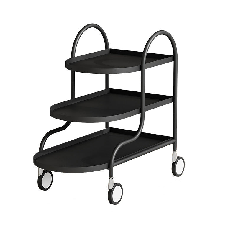 Modern Minimalist Rectangular Steel Side Table 3-Tier For Living Room