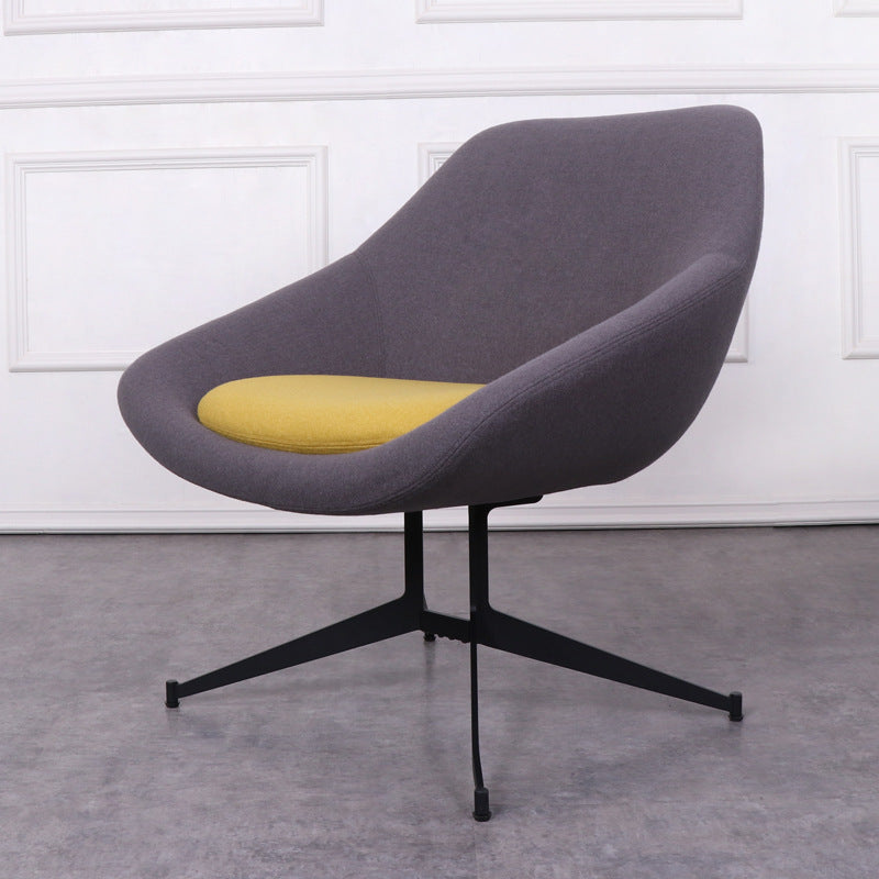 Moderno Minimalista Hierro Tela Esponja Silla de Arco Cuadrado Silla de Salón Respaldo para Sala de Estar 