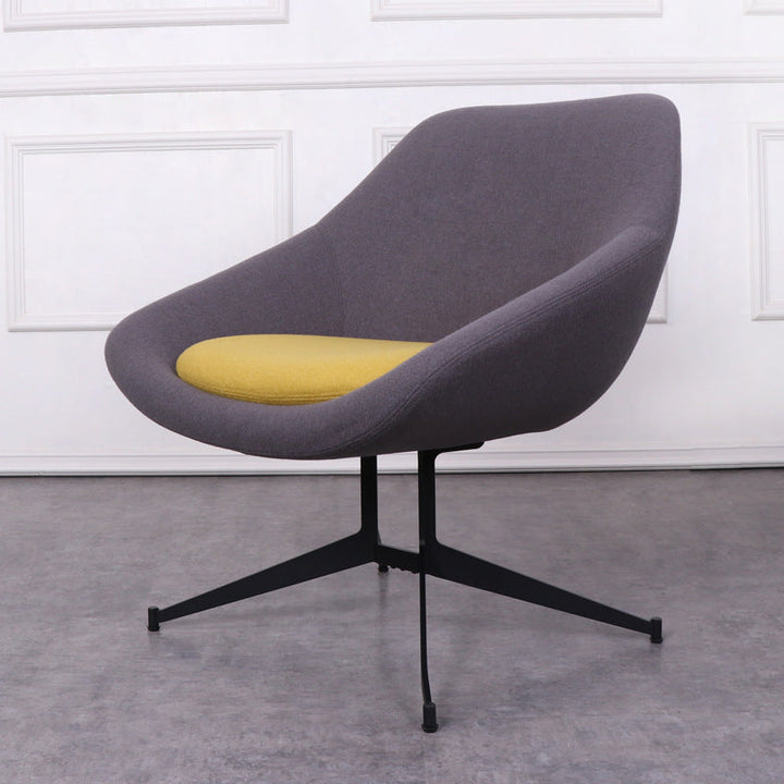 Moderno Minimalista Hierro Tela Esponja Silla de Arco Cuadrado Silla de Salón Respaldo para Sala de Estar 