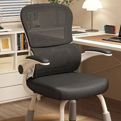 Zeitgenössischer skandinavischer Mesh-PP-Stahl-Schwamm-Quadrat-Schreibtischstuhl Rückenlehne Armlehne Drehbar Verstellbar für das Home Office 