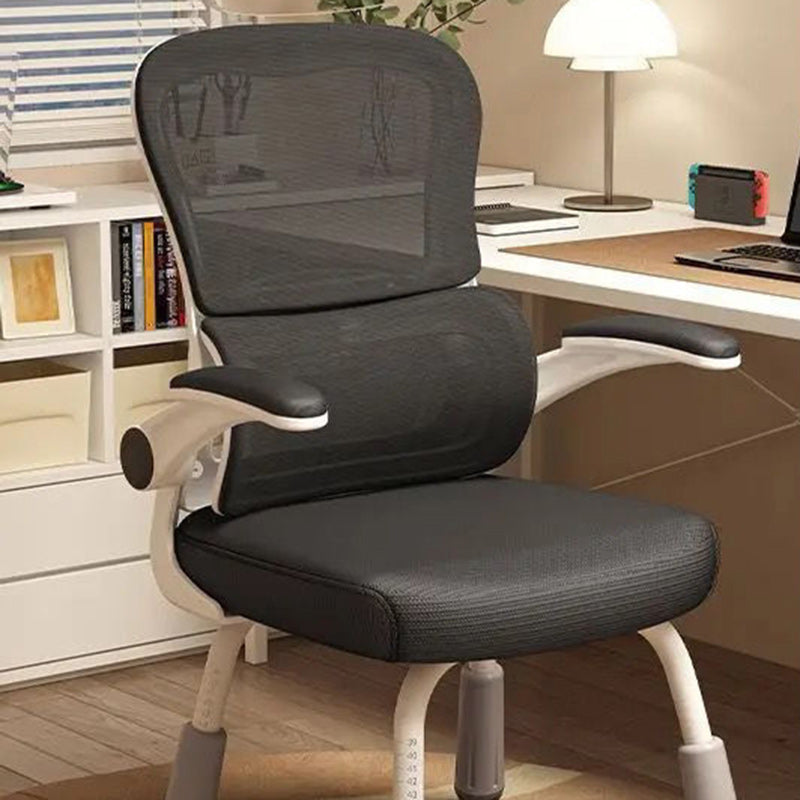 Zeitgenössischer skandinavischer Mesh-PP-Stahl-Schwamm-Quadrat-Schreibtischstuhl Rückenlehne Armlehne Drehbar Verstellbar für das Home Office 