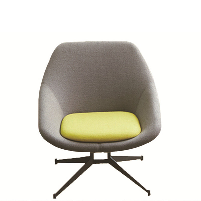 Moderno Minimalista Hierro Tela Esponja Silla de Arco Cuadrado Silla de Salón Respaldo para Sala de Estar 