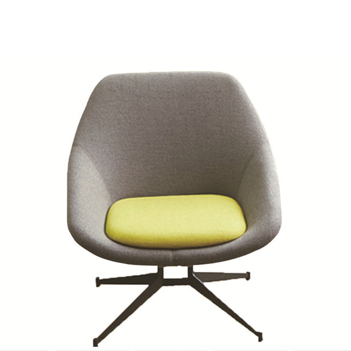 Moderno Minimalista Hierro Tela Esponja Silla de Arco Cuadrado Silla de Salón Respaldo para Sala de Estar 