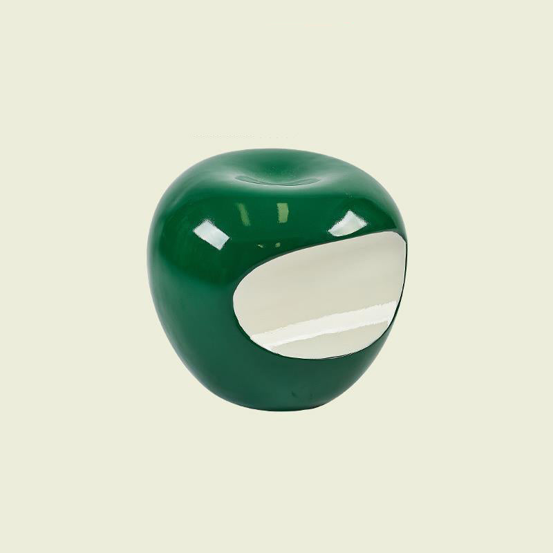 Moderne Art Deco Apfel Rundharz Stuhl Rückenfrei Ohne Armlehnen Für Schlafzimmer 