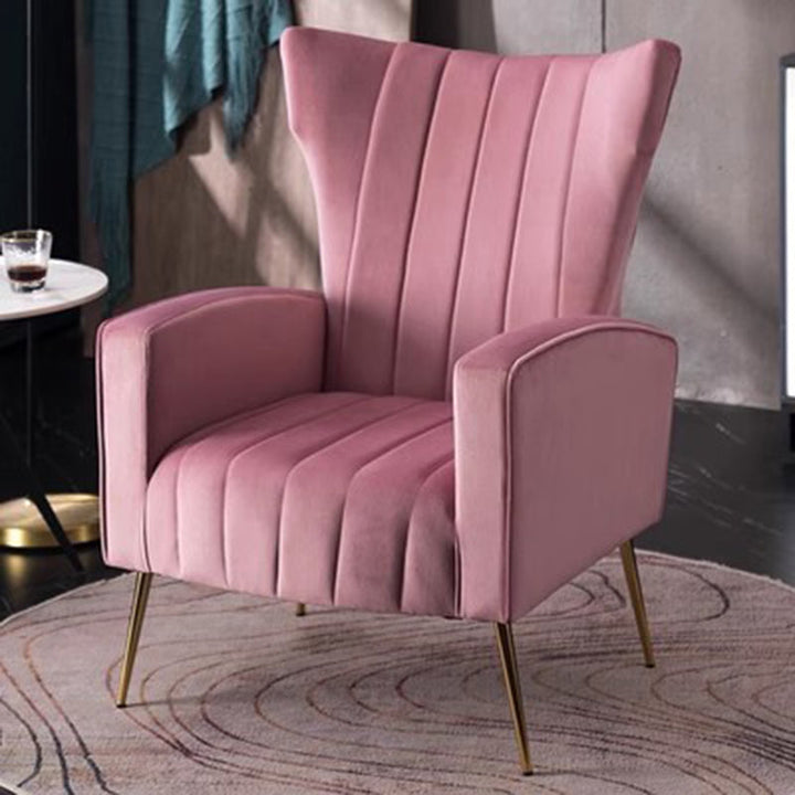 Chaise d'appoint moderne de luxe trapézoïdale carrée en velours bois acier inoxydable avec dossier et accoudoirs pour le salon 