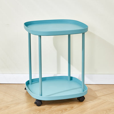 Modern Minimalist Rectangular PP Carbon Steel Side Table 2/3 Tier For Living Room