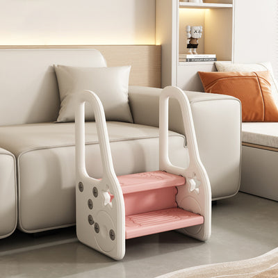 Contemporary Scandinavian High Density Polyethylene Kids Step Stool 2/3-Step For Living Room