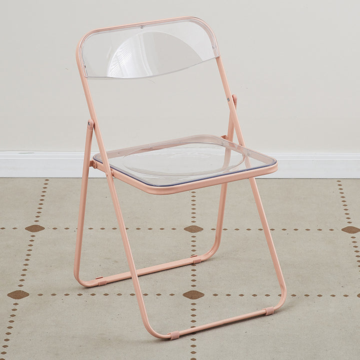Moderna Minimalista Rectangular PVC Hierro Silla de Comedor Respaldo Sin Brazos Para Comedor 