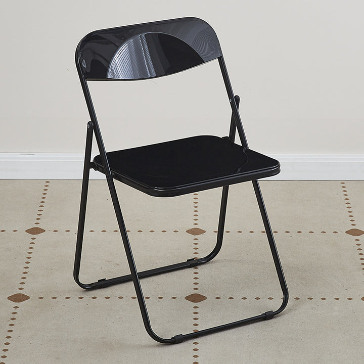 Moderna Minimalista Rectangular PVC Hierro Silla de Comedor Respaldo Sin Brazos Para Comedor 