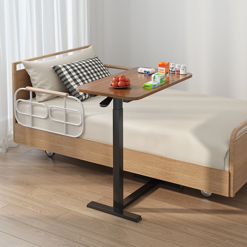Modern Minimalist Rectangular Particle Board Carbon Steel Side Table 1-Tier For Living Room