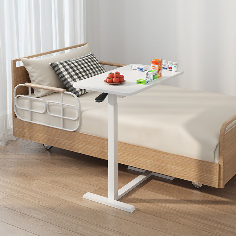 Modern Minimalist Rectangular Particle Board Carbon Steel Side Table 1-Tier For Living Room