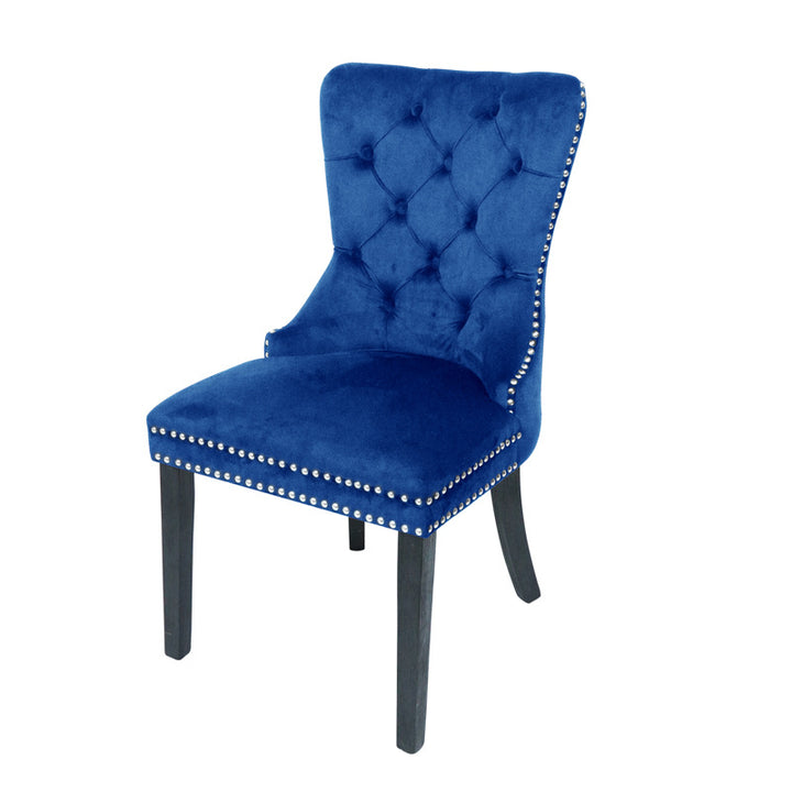 Modern Minimalist Curved Cushion Velvet Fabric Solid Wood Sponge Dining Chair Backrest For Dining Room