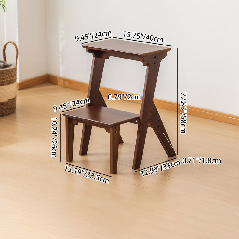 Tabouret pliant en bambou vintage traditionnel à 2/3 marches pour salon 