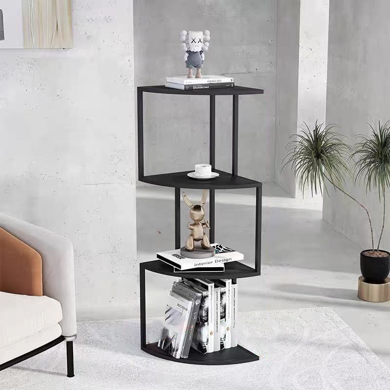 Contemporary Minimalist Square Iron Creative Bookshelf 3/4/5-Tier For Living Room