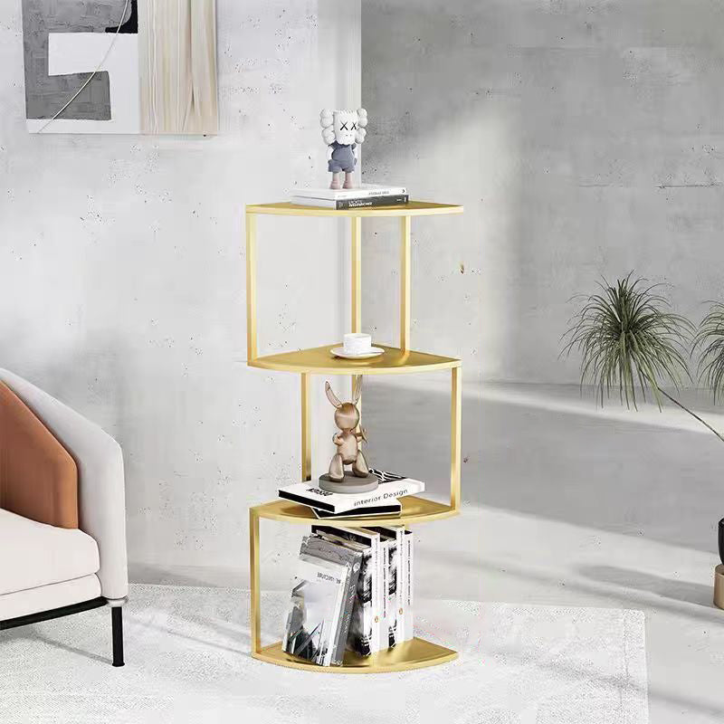 Contemporary Minimalist Square Iron Creative Bookshelf 3/4/5-Tier For Living Room