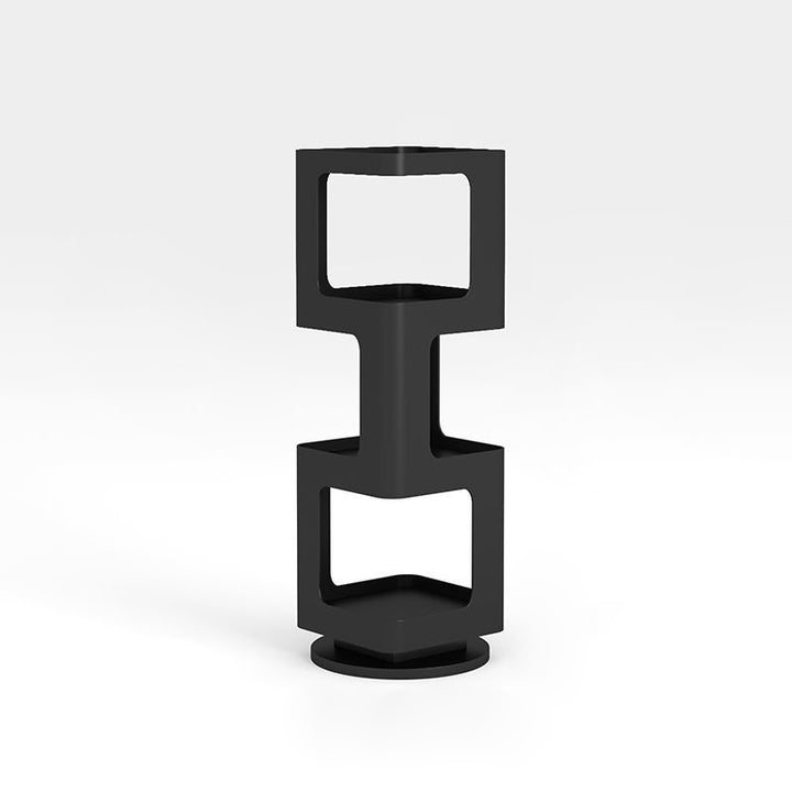 Étagère à livres carrée en fer rotative au design contemporain, à 4/5/6 niveaux, pour salon 
