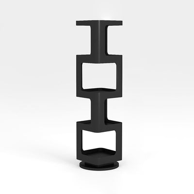 Contemporary Creative Square Iron Rotatable Bookshelf 4/5/6-Tier For Living Room