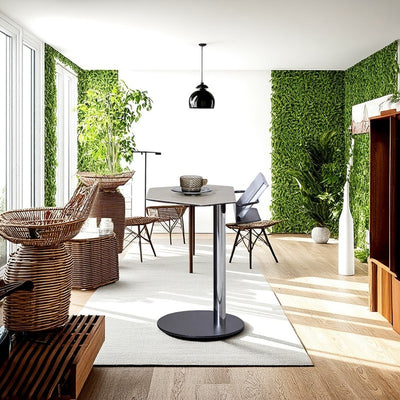 Geometric Round Saddle Leather End Table - Creative Side Table With Storage Shelf For Living Room