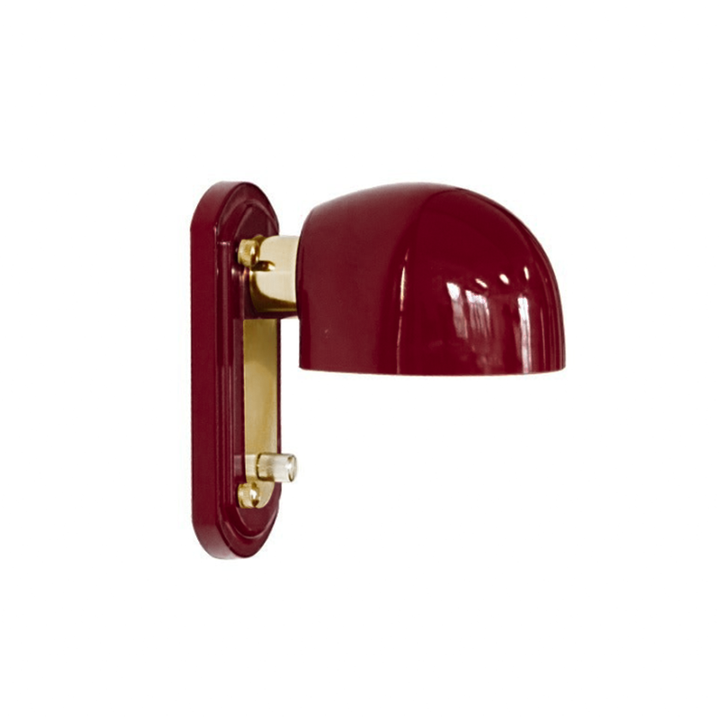 Modern Mid-Century Dome Metal Glass 1-Light Wall Sconce Lamp For Bedroom