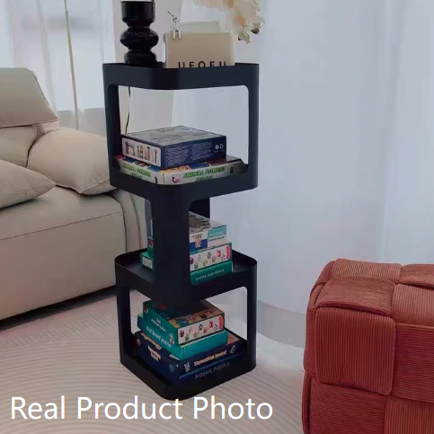 Contemporary Scandinavian Iron Square Bookshelves 3/4/5-Tier Standing Shelves For Home Office