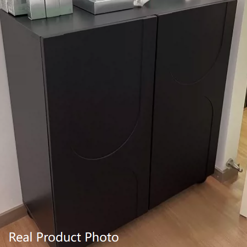 Traditioneller französischer rechteckiger Schuhschrank aus MDF mit geschwungenen Kugeldetails, 5 Ebenen, für das Wohnzimmer 