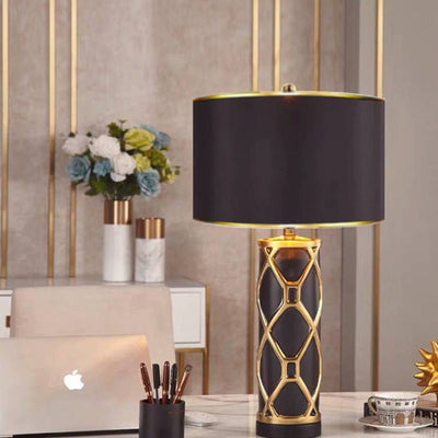 Lámpara de Mesa de 1 Luz de Cerámica de Lujo Ligero Nórdico 