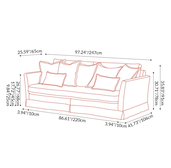 Klassisches Hahnentrittmuster Birkenholz Sofa – Minimalistisches, dezentes, elegantes Sofa mit 3/4 Sitzplätzen für das Wohnzimmer 
