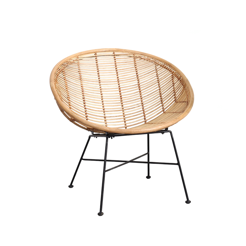 Circular Wrap-Around Rattan Chair - Ergonomic Comfort Hand-Woven &amp; Breathable Chair For Garden