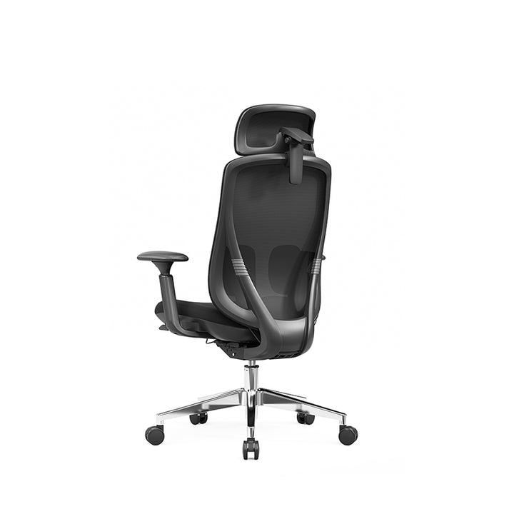 Modern Minimalist Ergonomic High-Back Office Chair - Adjustable Headrest &amp; Lumbar Support Breathable Mesh Desk Chair For Home Office