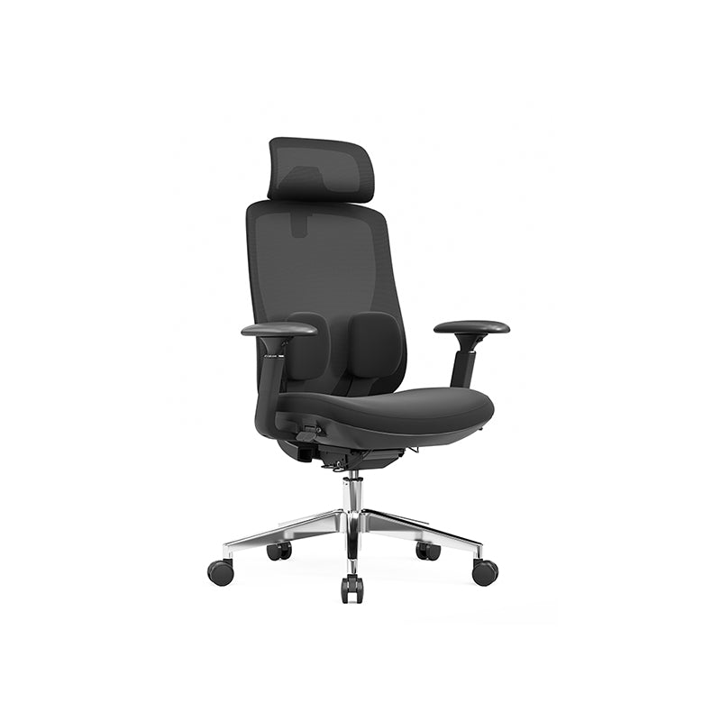 Modern Minimalist Ergonomic High-Back Office Chair - Adjustable Headrest &amp; Lumbar Support Breathable Mesh Desk Chair For Home Office