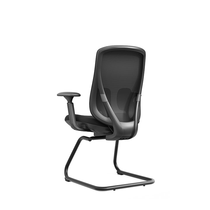 Sattel-Bürostuhl – 4D-verstellbare Armlehnen und adaptive Lendenwirbelstütze, Mesh-Konferenz-Bürostuhl für das Homeoffice 