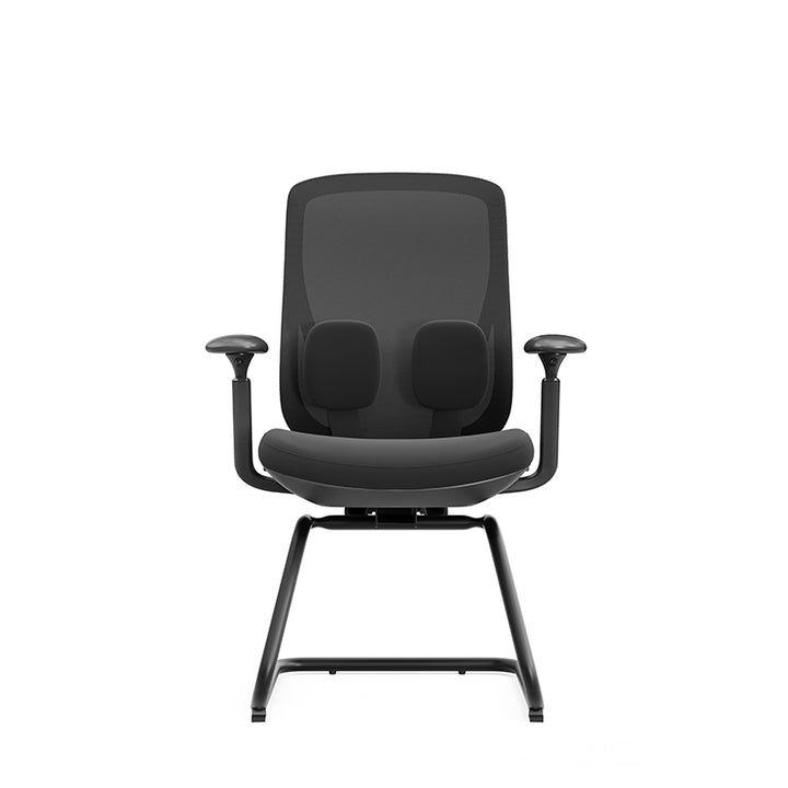 Sattel-Bürostuhl – 4D-verstellbare Armlehnen und adaptive Lendenwirbelstütze, Mesh-Konferenz-Bürostuhl für das Homeoffice 