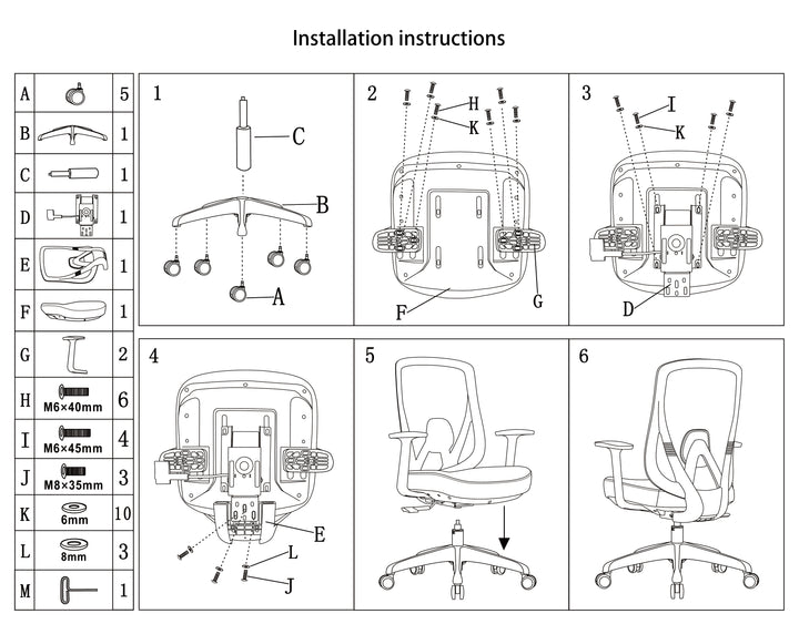 Modern Minimalist Mid-Back Mesh Office Chair - Adaptive Lumbar Support Tilt Adjustment Silent Casters Desk Chair For Home Office