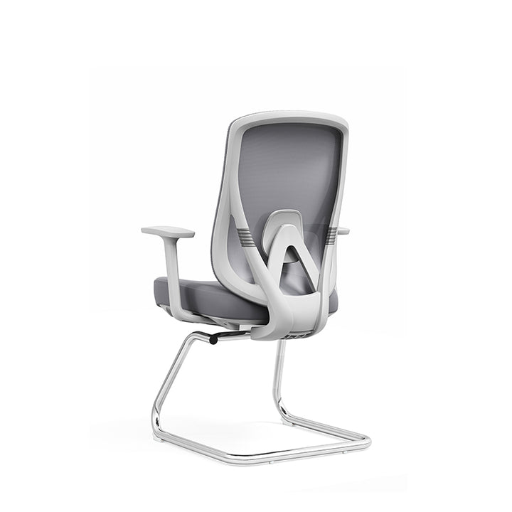 Modern Minimalist Mesh Bow Reception Chair - Tear-Resistant Mesh &amp; Lumbar Support Business Use Desk Chair For Home Office