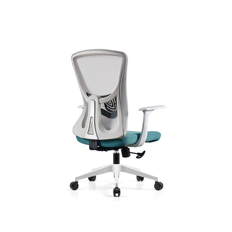 Modern Minimalist Mid-Back Mesh Office Chair - Ergonomic Lumbar Support Breathable Backrest Desk Chair For Home Office