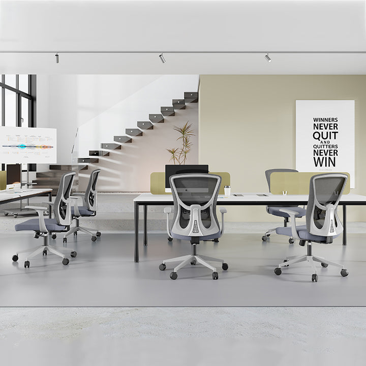 Minimalist Reinforced Mesh Desk Chair - Durable PP Base & Breathable Backrest Cost-Effective Seating Office Chair For Home Office