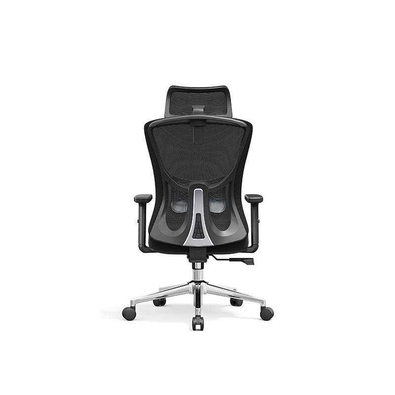 Modern Minimalist High-Back Mesh Executive Chair - High-Load Electroplated Base &amp; Silent Casters Ergonomic Office Chair For Home Office