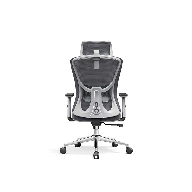 Modern Stylish High-Back Manager Office Chair - Soft Fixed Lumbar Support Electroplated Base Ergonomic Executive Chair For Home Office