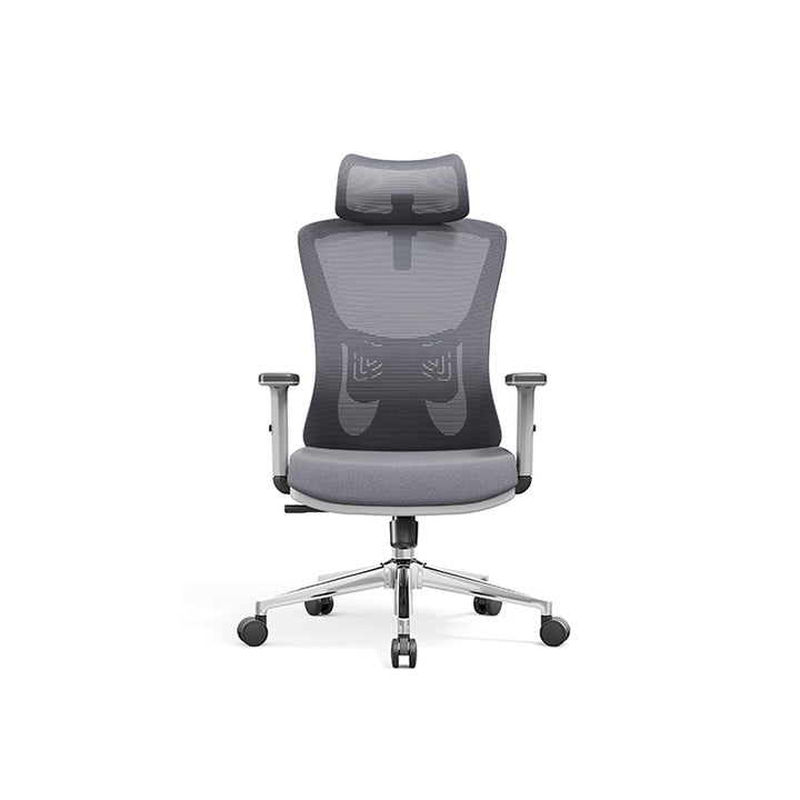 Modern Stylish High-Back Manager Office Chair - Soft Fixed Lumbar Support Electroplated Base Ergonomic Executive Chair For Home Office
