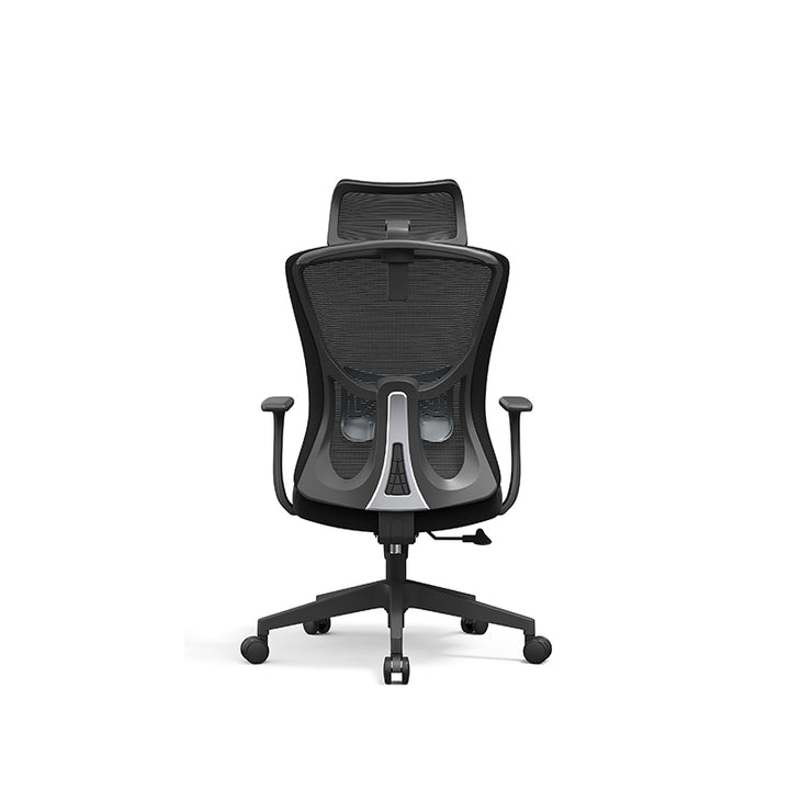 Versatile Minimalist Design High-Back Mesh Staff Chair - Soft Contoured Lumbar Support Office Chair For Home Office