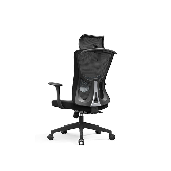 Versatile Minimalist Design High-Back Mesh Staff Chair - Soft Contoured Lumbar Support Office Chair For Home Office