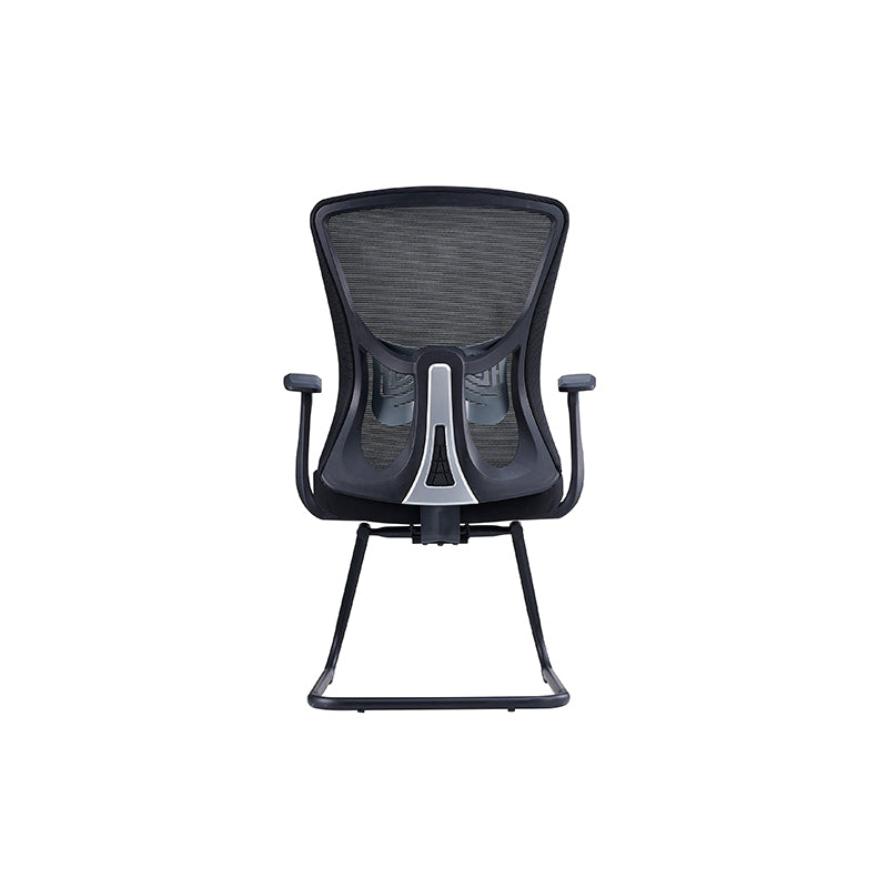 Vielseitiger, business-tauglicher Freischwinger-Bürostuhl mit Mesh-Design – minimalistischer Schreibtischstuhl mit hochfester, atmungsaktiver Netzrückenlehne für Homeoffice 
