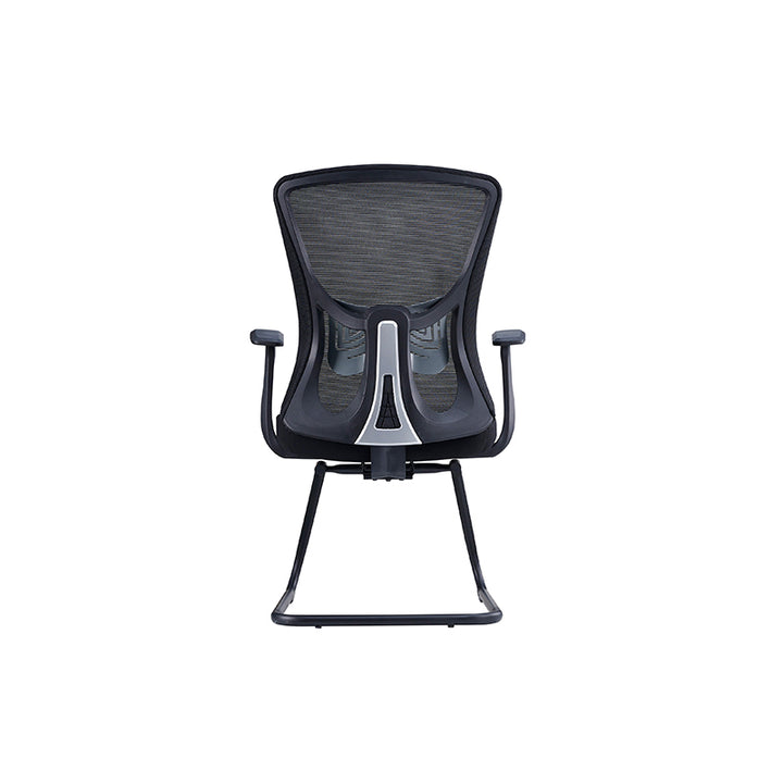 Vielseitiger, business-tauglicher Freischwinger-Bürostuhl mit Mesh-Design – minimalistischer Schreibtischstuhl mit hochfester, atmungsaktiver Netzrückenlehne für Homeoffice 