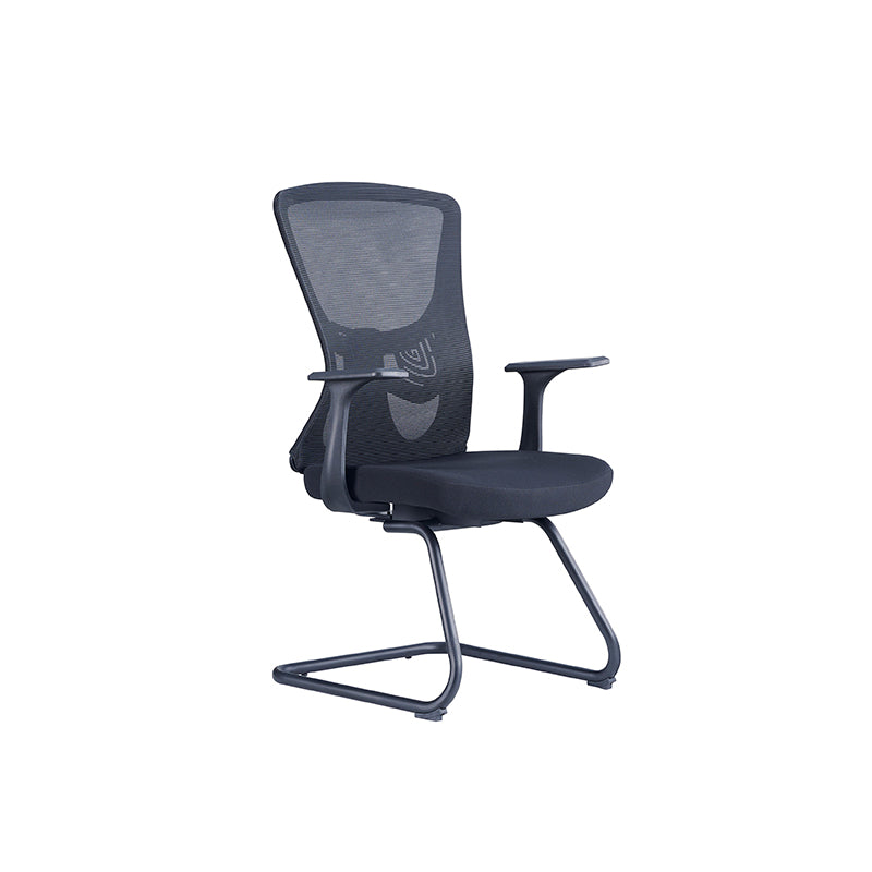 Vielseitiger, business-tauglicher Freischwinger-Bürostuhl mit Mesh-Design – minimalistischer Schreibtischstuhl mit hochfester, atmungsaktiver Netzrückenlehne für Homeoffice 