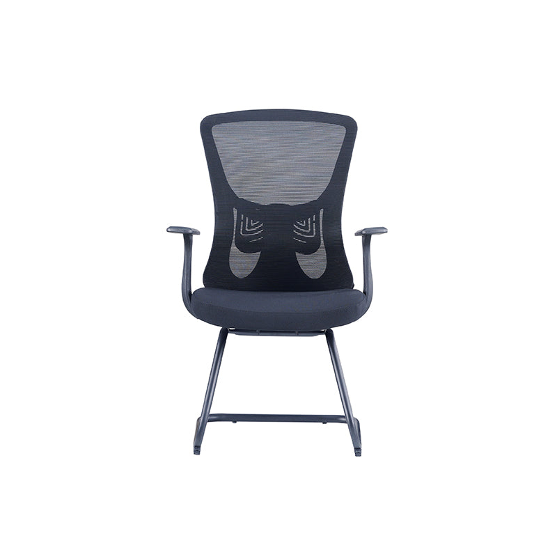 Vielseitiger, business-tauglicher Freischwinger-Bürostuhl mit Mesh-Design – minimalistischer Schreibtischstuhl mit hochfester, atmungsaktiver Netzrückenlehne für Homeoffice 