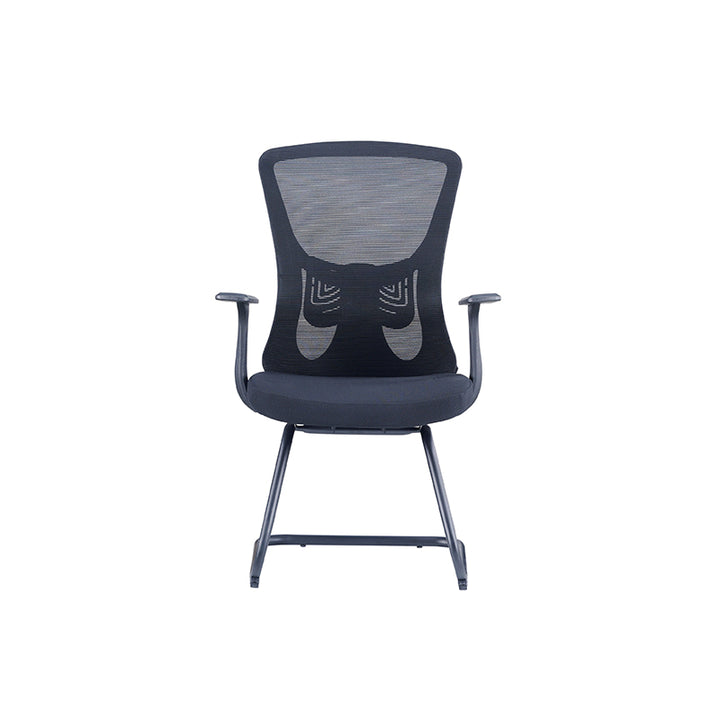 Vielseitiger, business-tauglicher Freischwinger-Bürostuhl mit Mesh-Design – minimalistischer Schreibtischstuhl mit hochfester, atmungsaktiver Netzrückenlehne für Homeoffice 