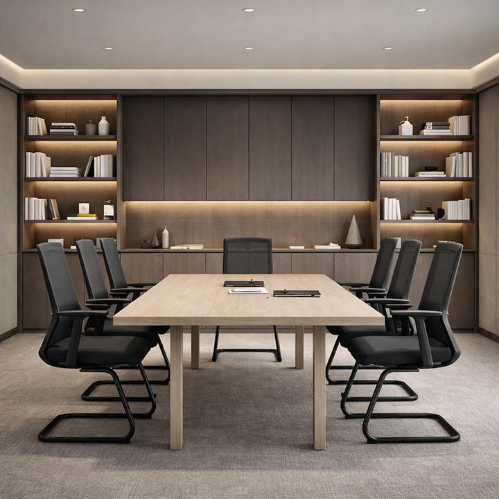 Modern Minimalist Breathable Mesh Office Chair With Lumbar Support - High Density Foam Seat Steel Desk Chair For Home Office